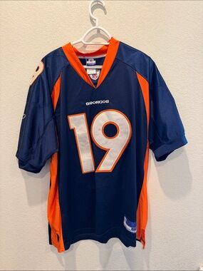 Denver Broncos Eddie Royal #19 Reebok Authentic Stitched Jersey Sz 52